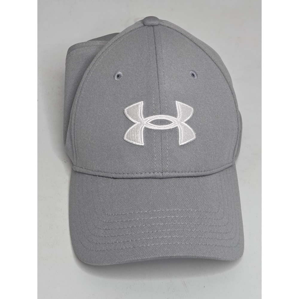 Under Armour Mens Hat Gray Large XL Stretch Fit Golf Athletic Baseball Cap Logo